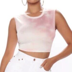 Fashion Nova Hazed Dreams‎ Tie Dye Top - Pink/combo New With Tags Medium